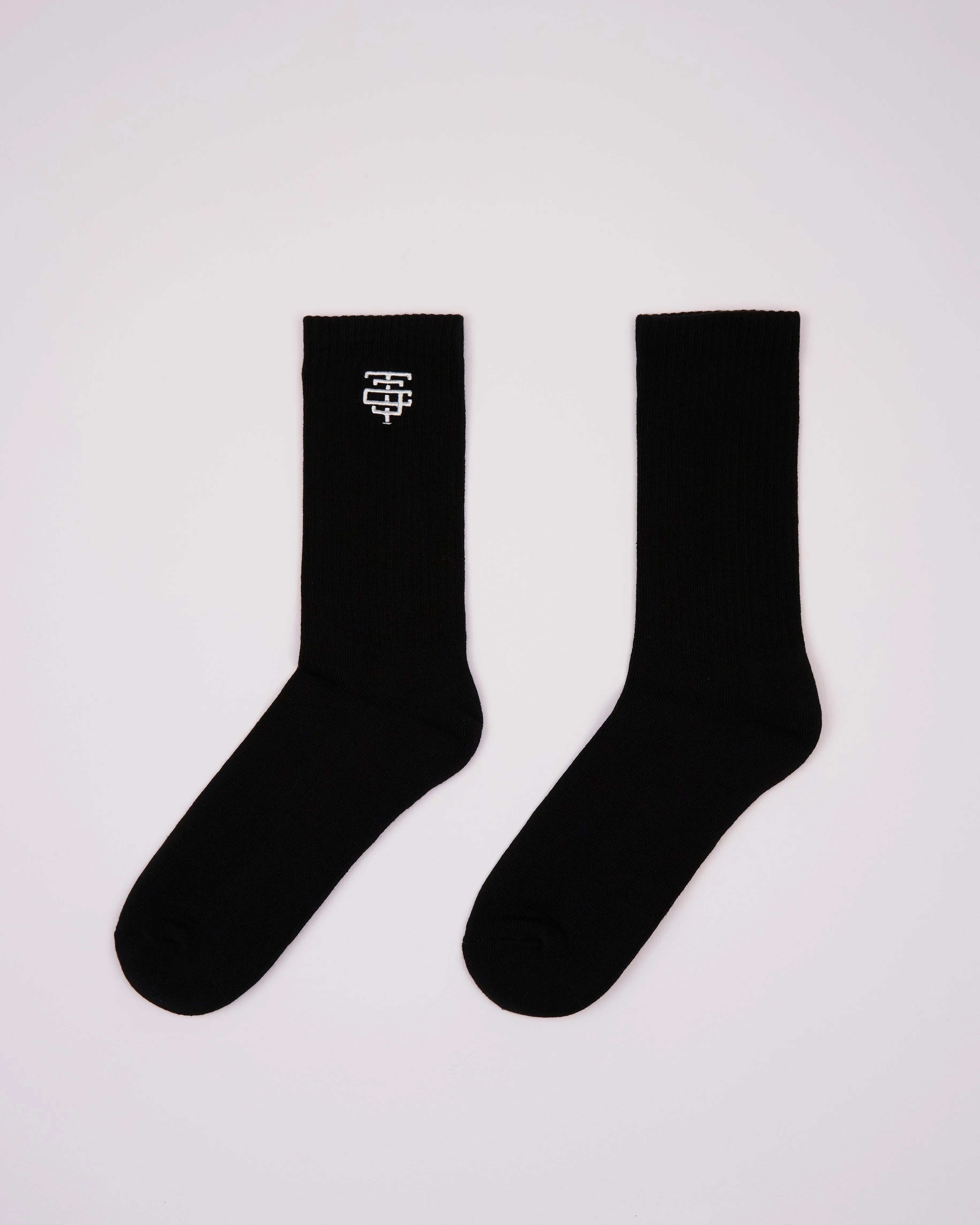 TJTC Embroidery Logo Crew Socks