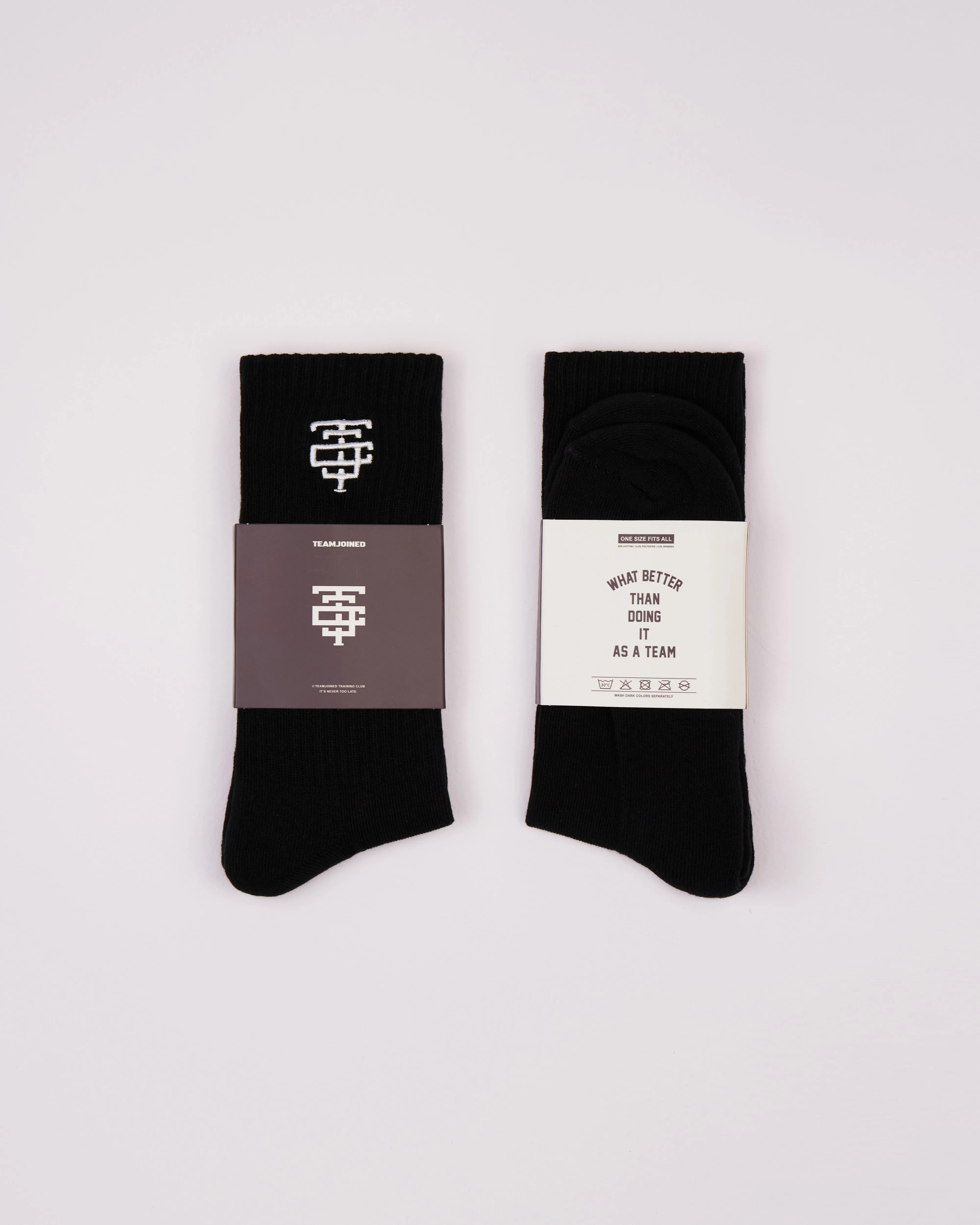 TJTC Embroidery Logo Crew Socks