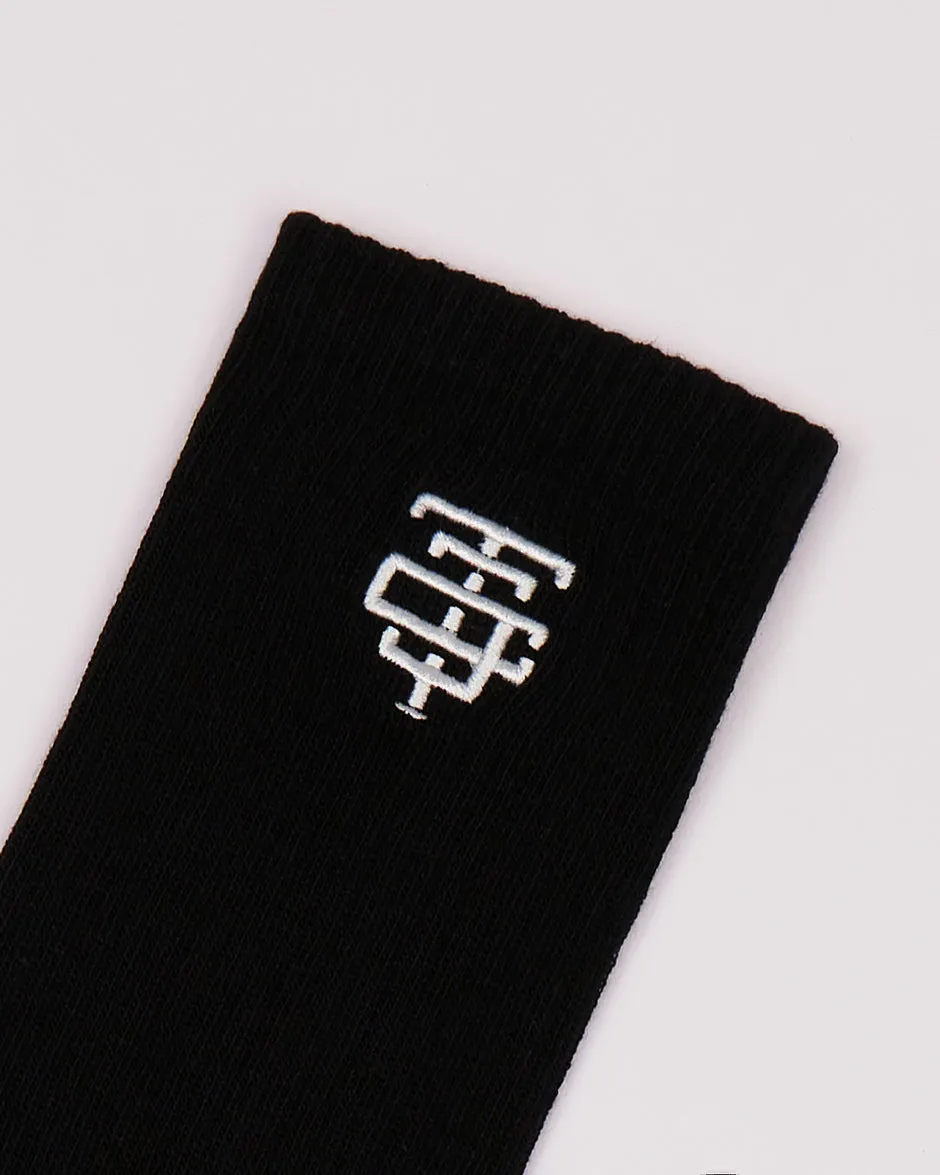 TJTC Embroidery Logo Crew Socks