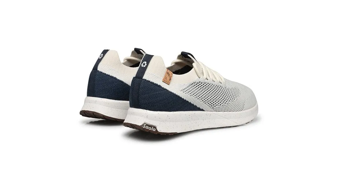 Tsavo 2.0 Men's Recycled PET Sneakers | White & Navy