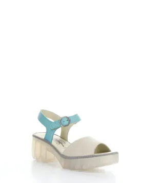 TULL503FLY 003 CLOUD/TURQUOISE Velcro Sandals