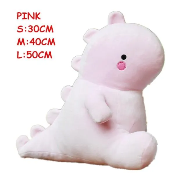 Ultra Soft Lovely Dinosaur Plush Doll Huggable Pink/Blue Stuffed Dino Toy Kids Huggable Animals Plush Toy 30/40/50cm