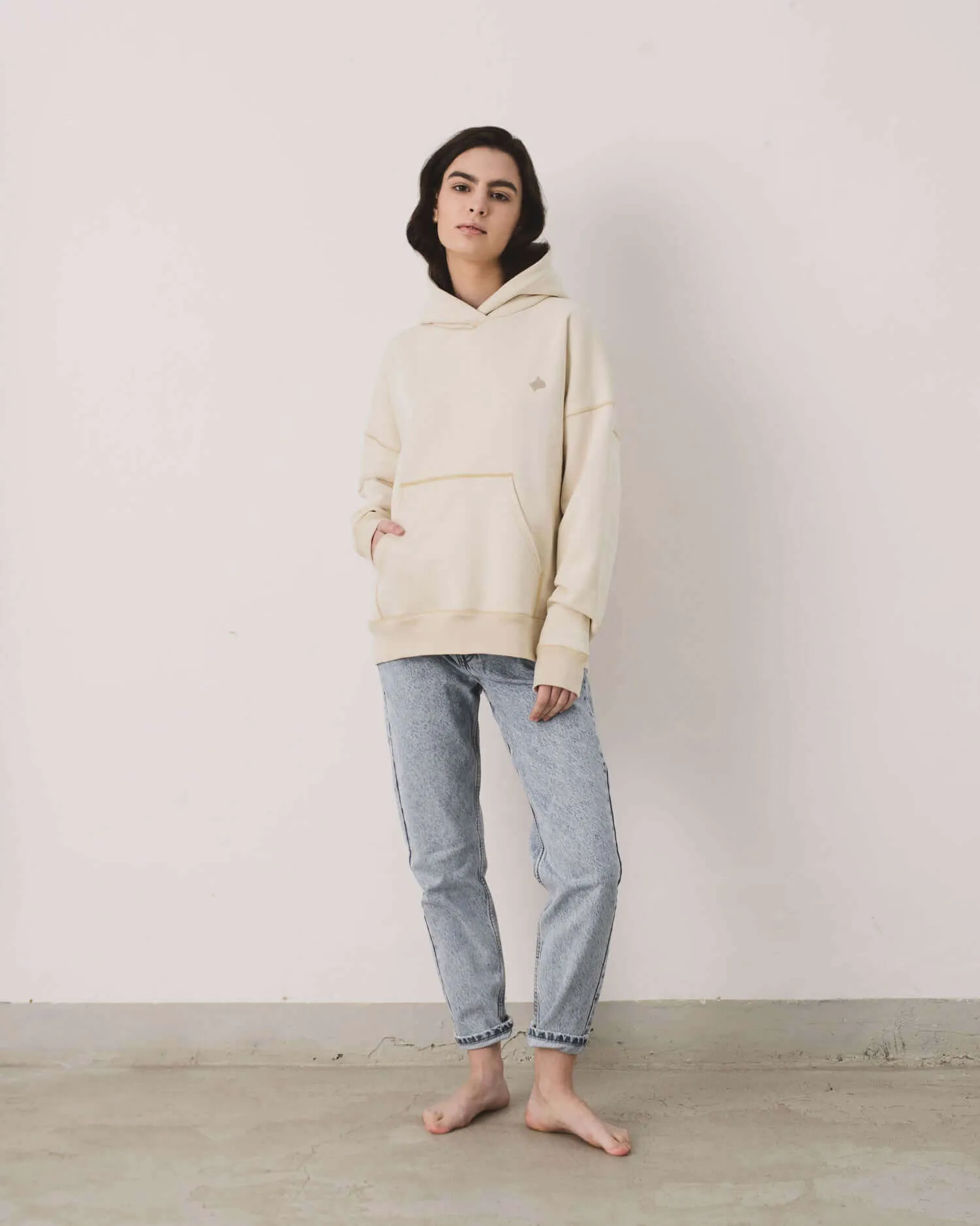 Undyed Organic Cotton French Terry Hoodie | Women's