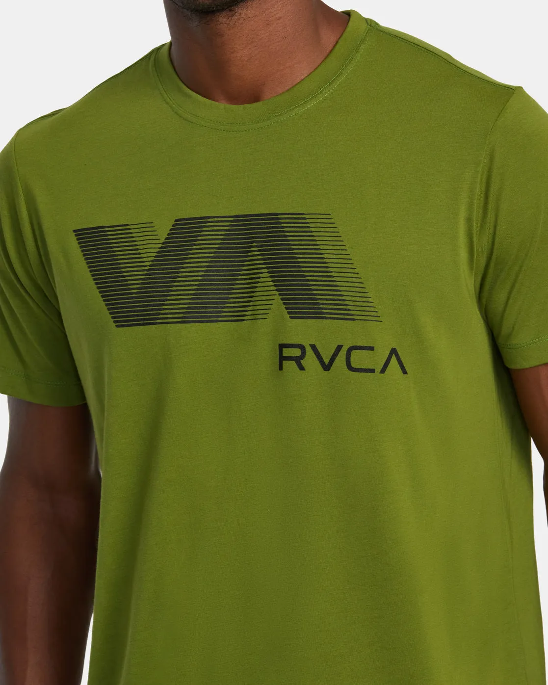 VA RVCA Blur Tee - Olive Leaf