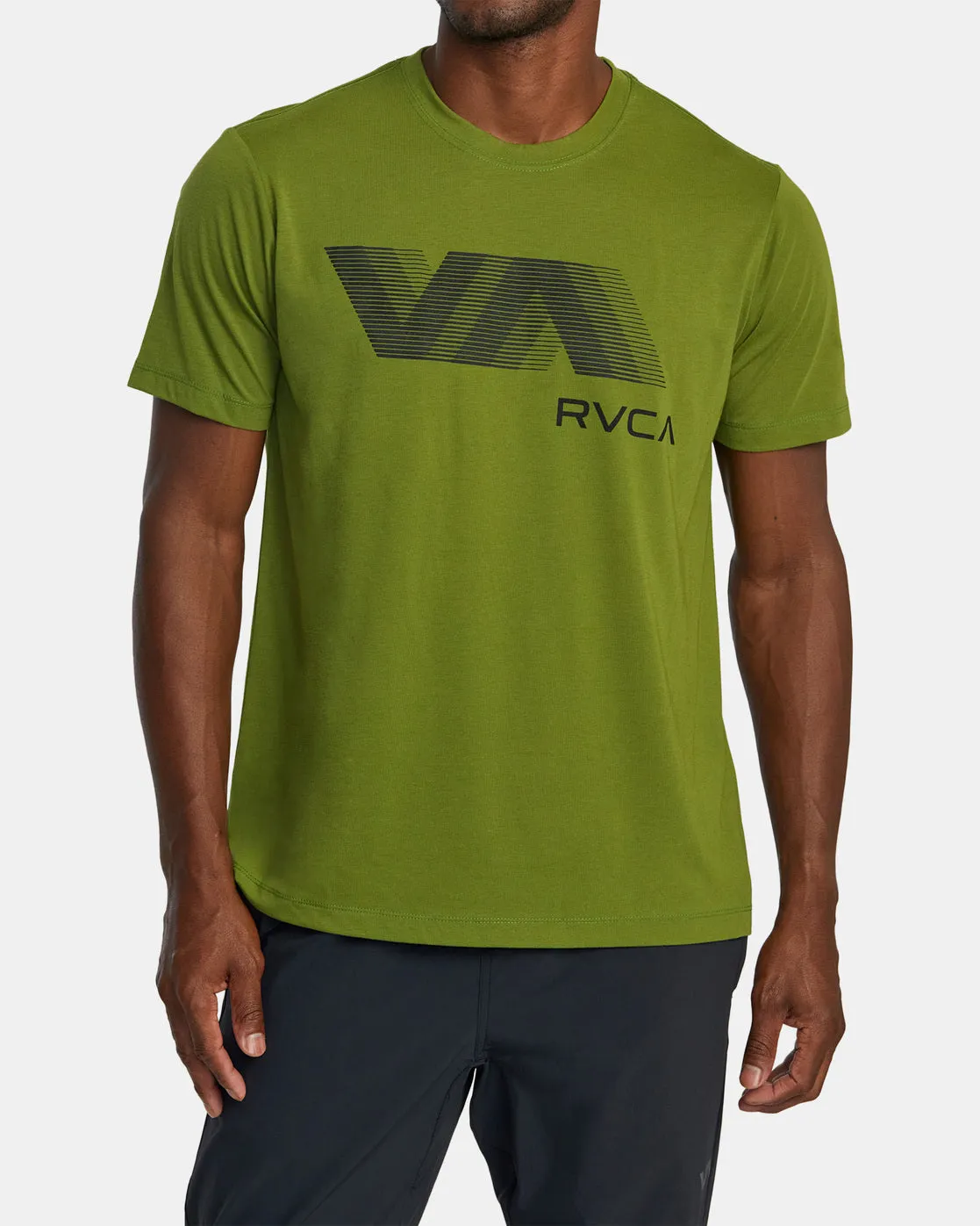 VA RVCA Blur Tee - Olive Leaf