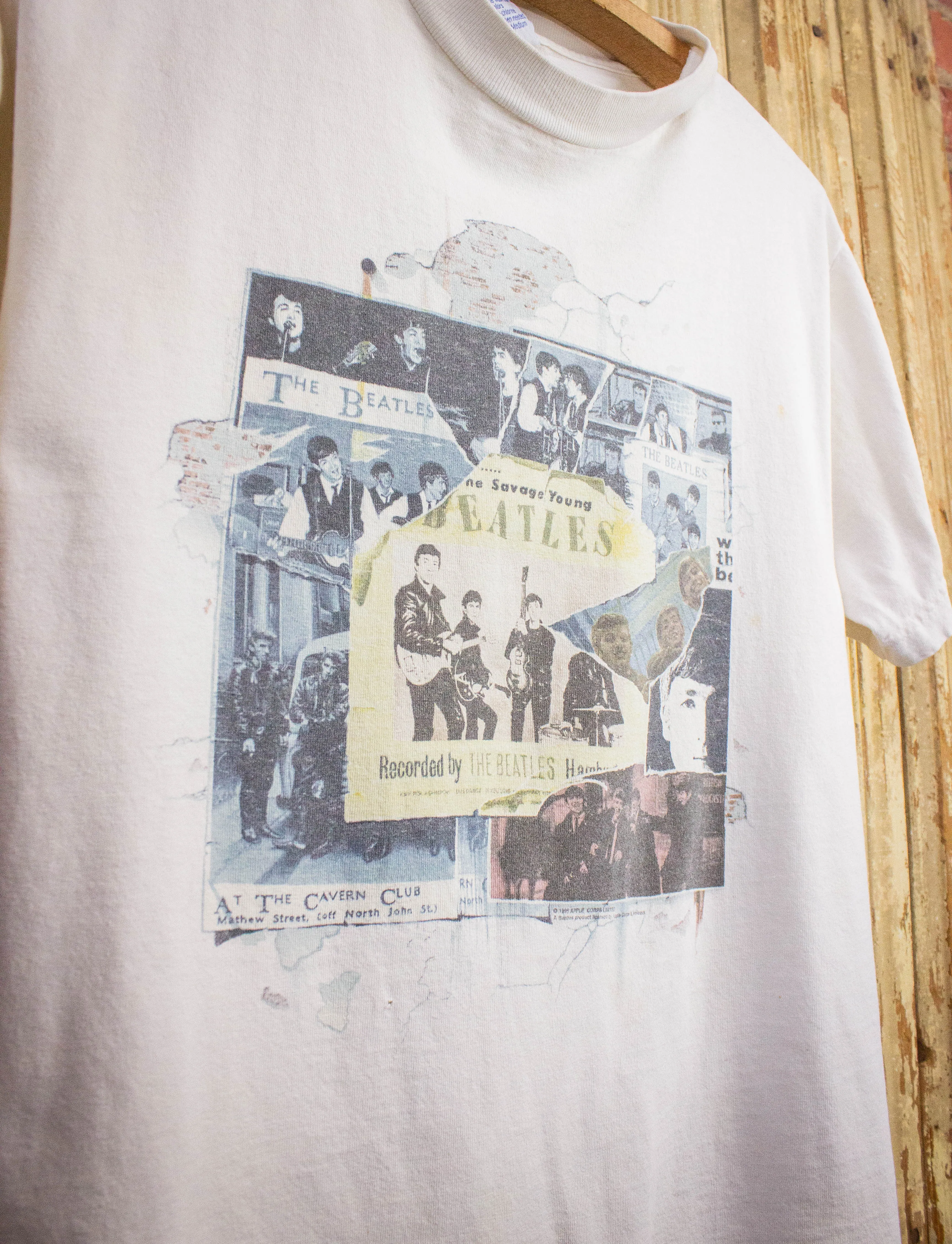 Vintage Beatles Anthology 1 Promo T Shirt 1995 White Medium