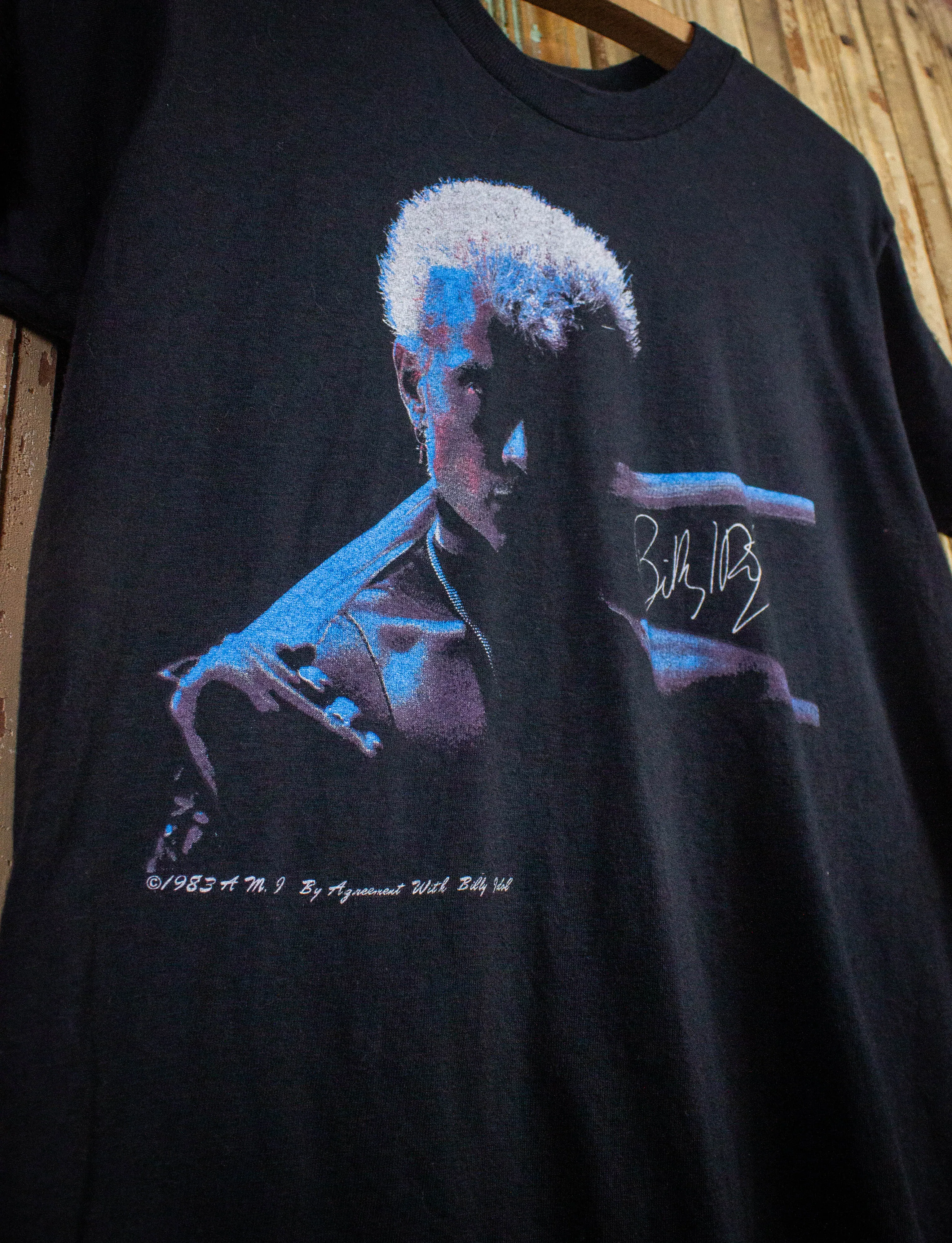 Vintage Billy Idol Rebel Yell Concert T Shirt 1983 Black Small