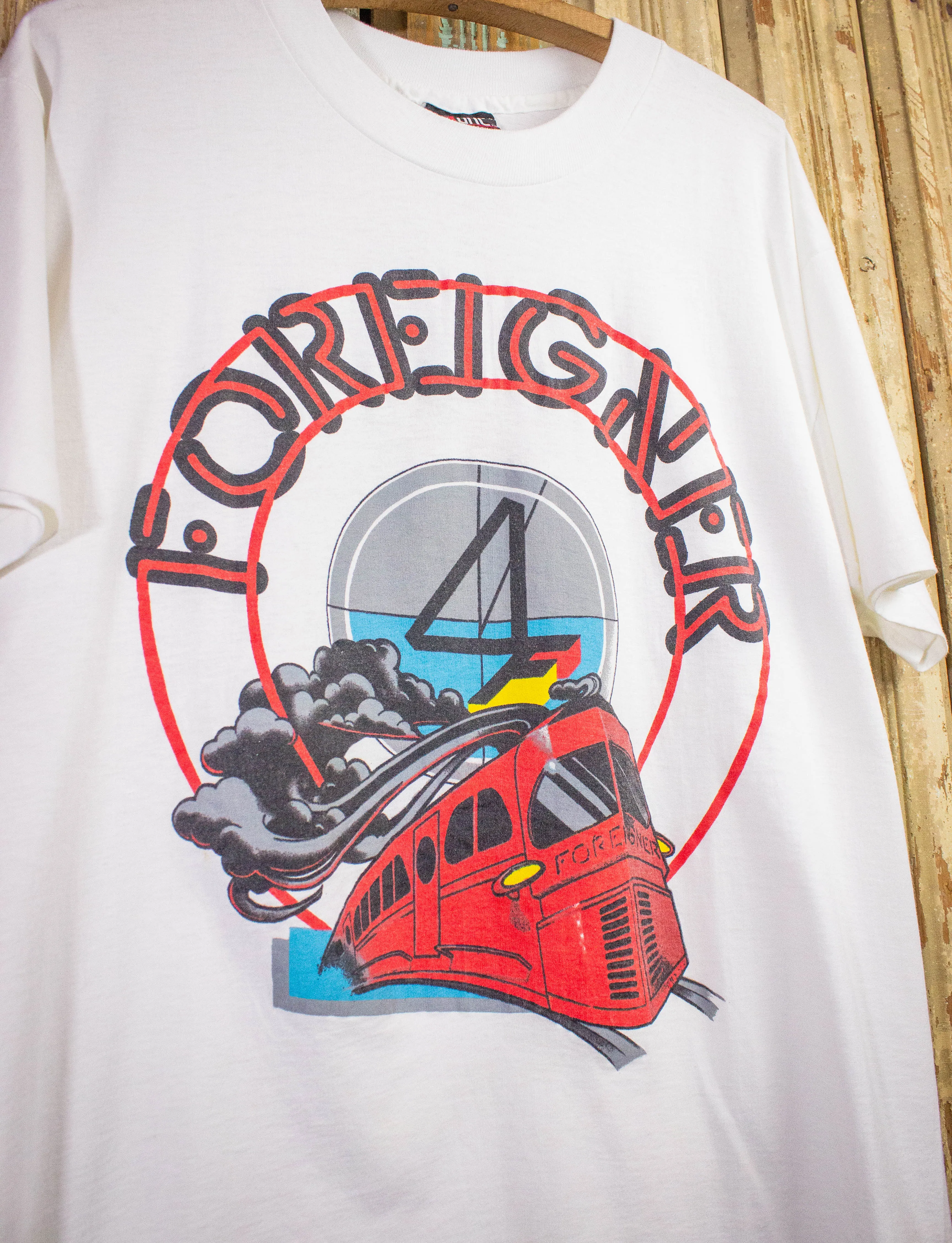 Vintage Foreigner World Tour Concert T Shirt 1993 White XL