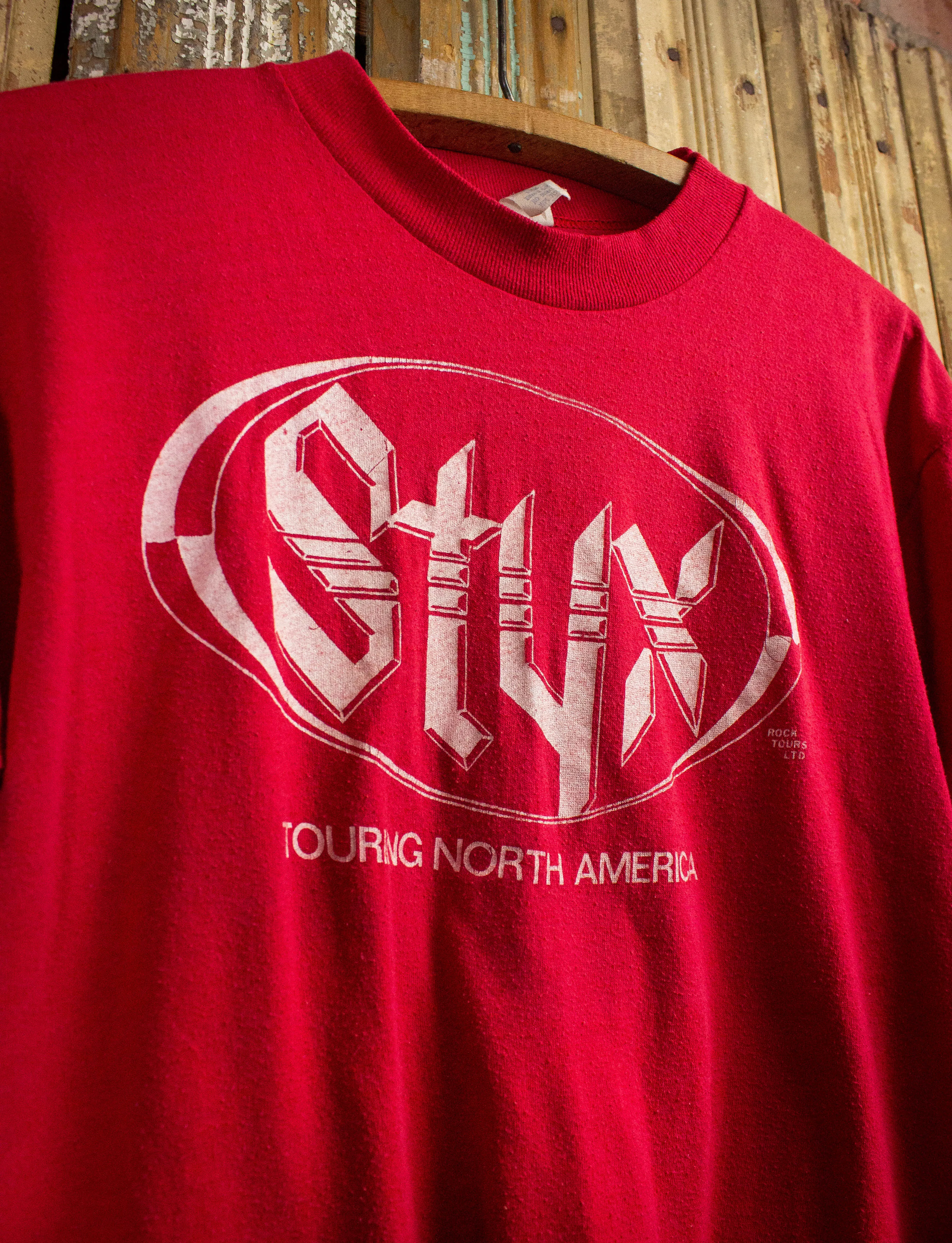 Vintage Styx Grand Illusion Concert T Shirt 1977 Red Medium