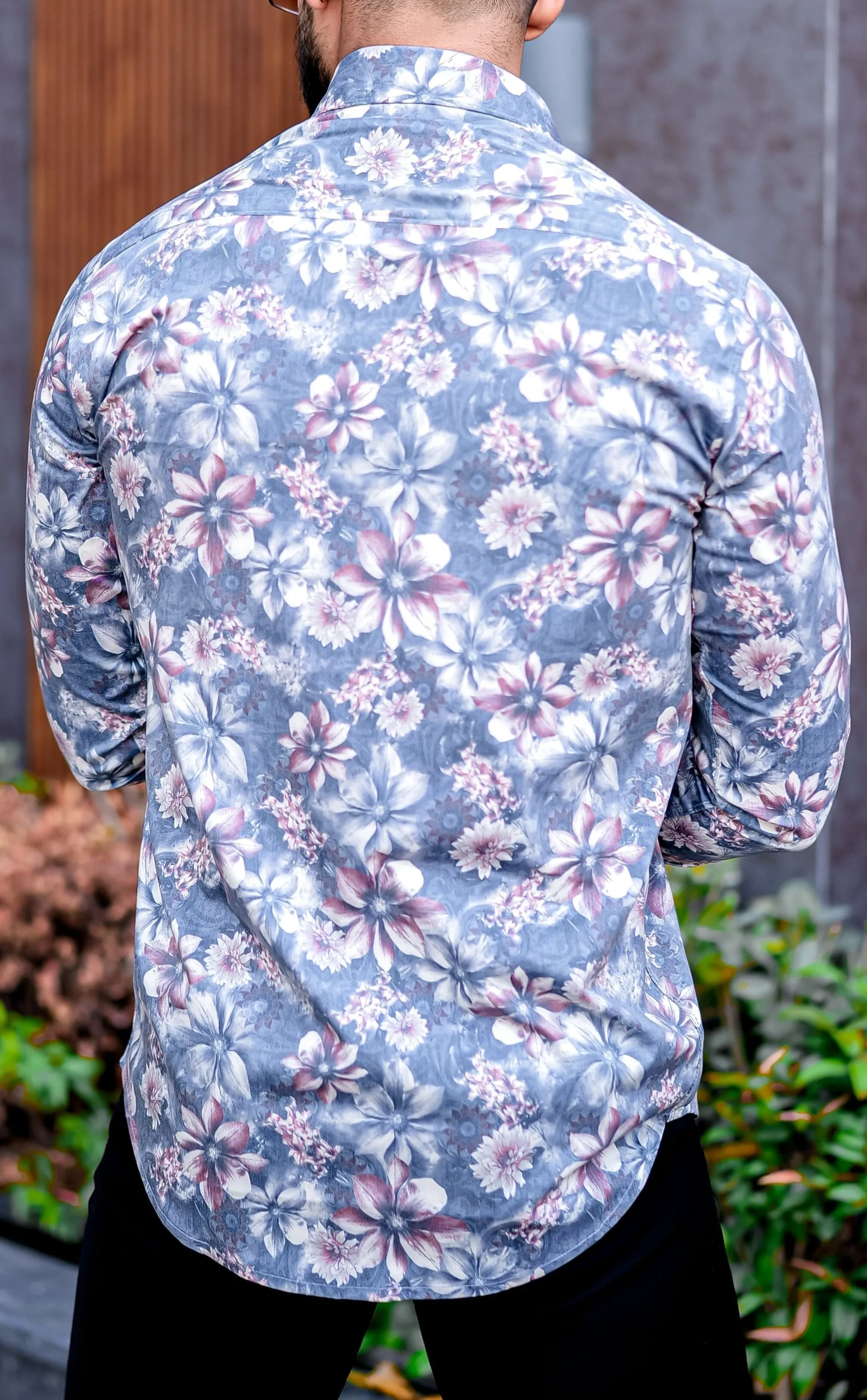 VOZIA Clore Floral Printed Button-Up Men's Shirt