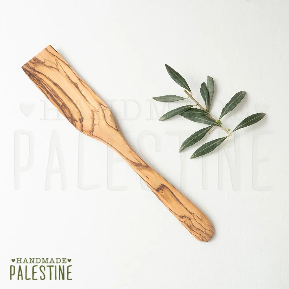 Wooden Kitchen Utensils - Curved Long Spatula