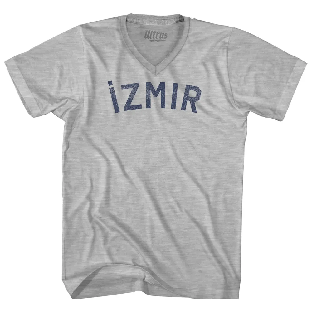 ?zmir Text Adult Cotton V-neck T-shirt